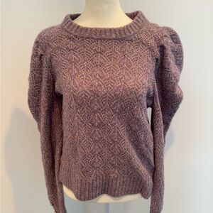 Veronica Beard Textured Lavender Pullover Sweater